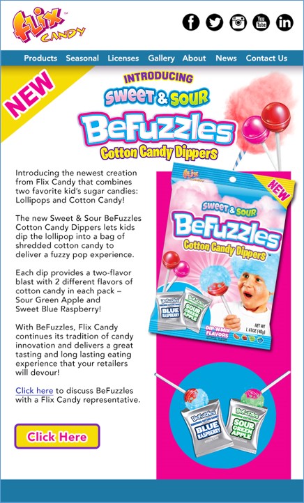 Flix Befuzzles email by Grey Matter Direct