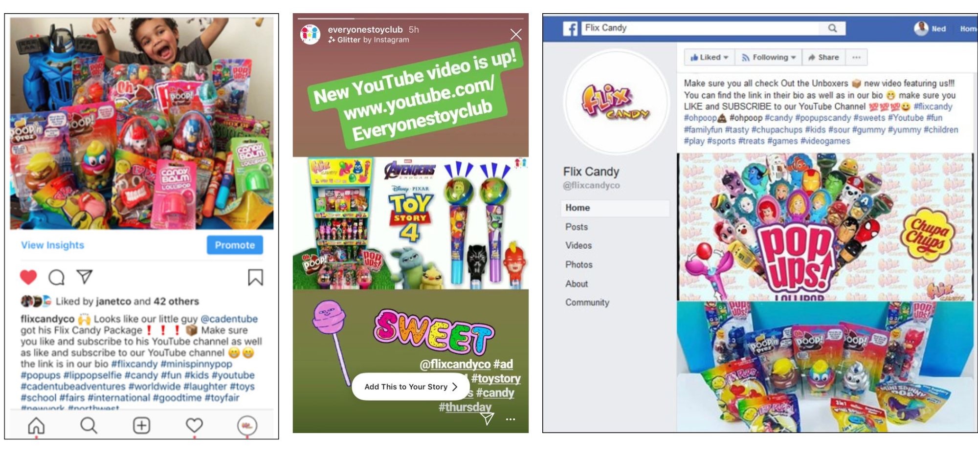 Flix Candy social media marketing by Grey Matter Direct