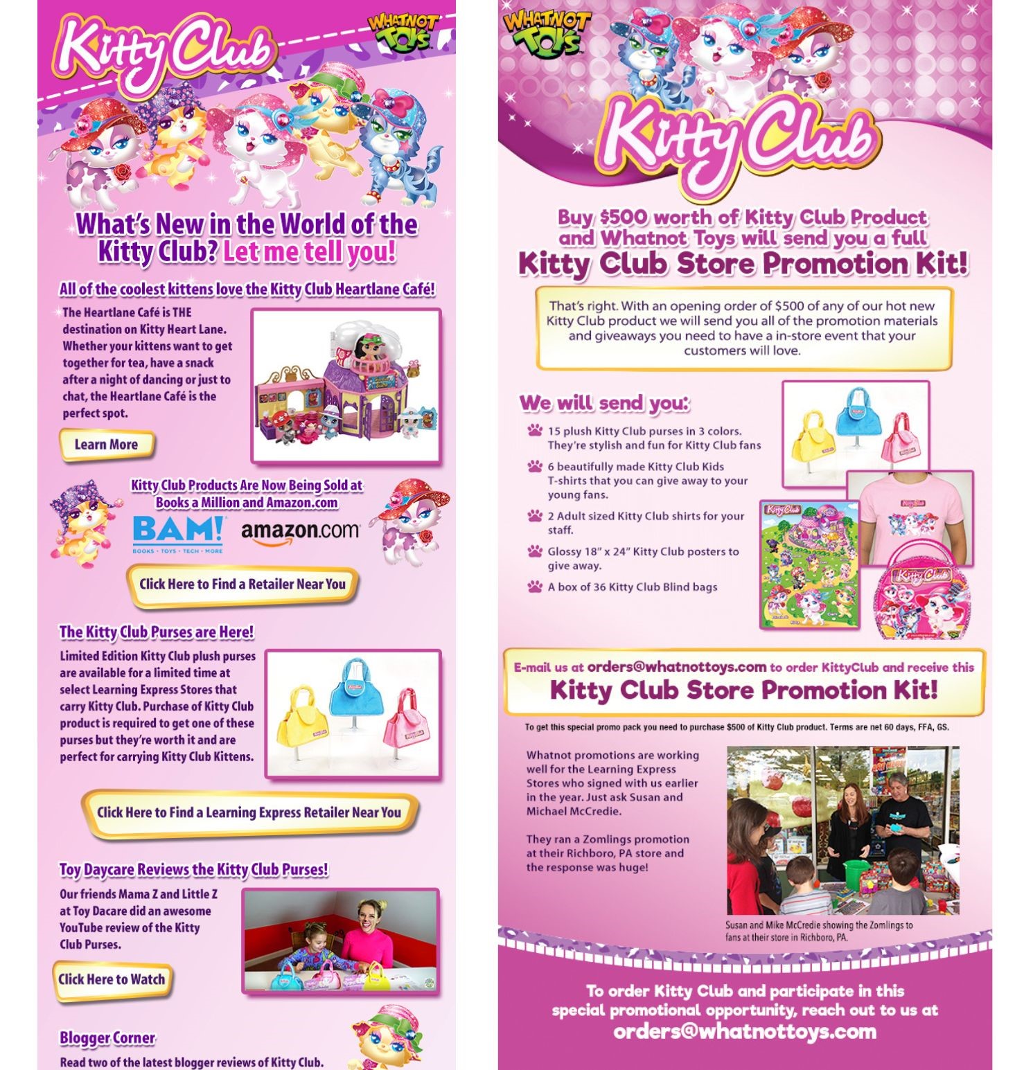 Kitty Club Toy email marketing campaigns by Grey Matter Direct