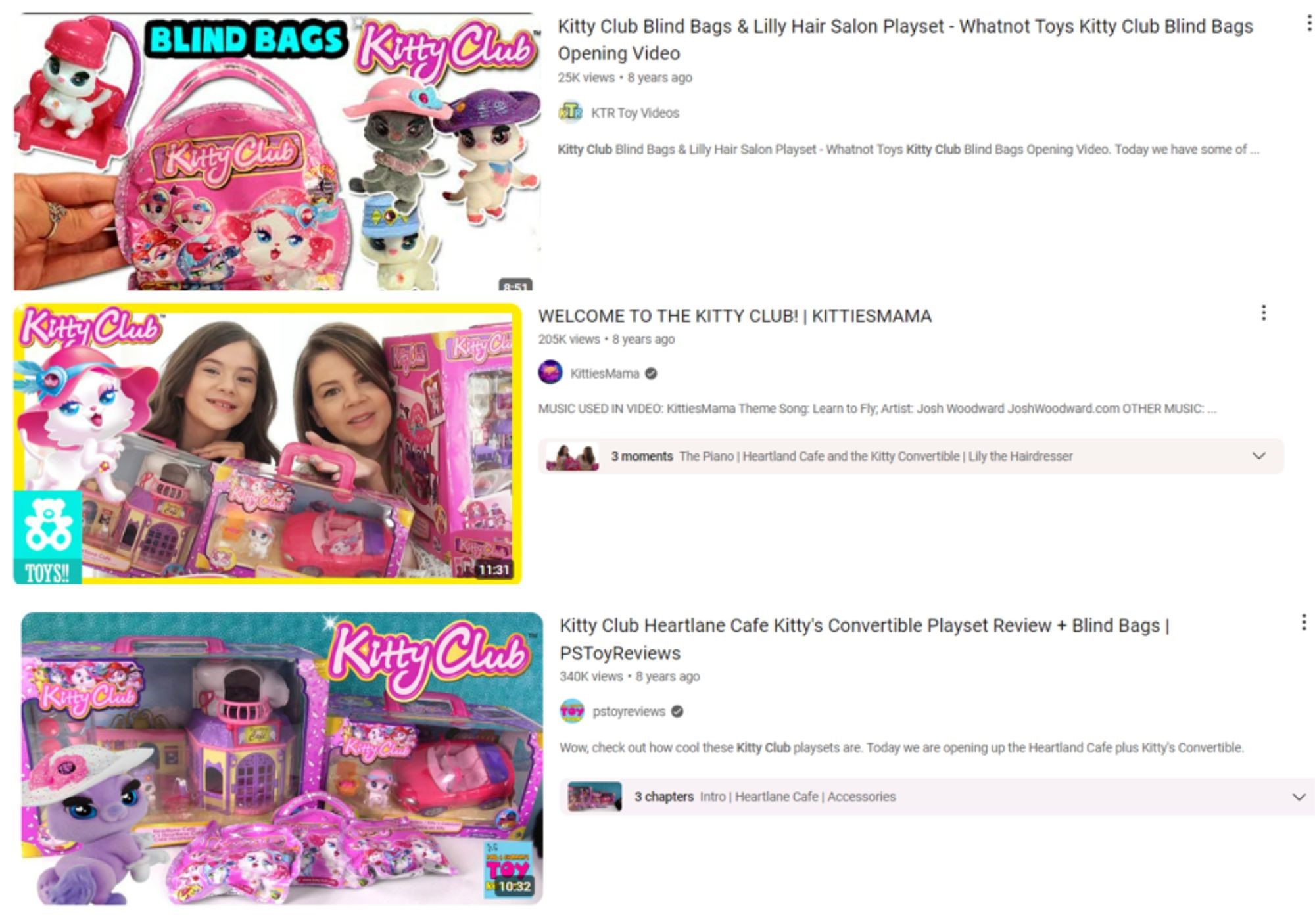 Kitty Club Toy Youtuber influencer marketing campaign by Grey Matter Direct