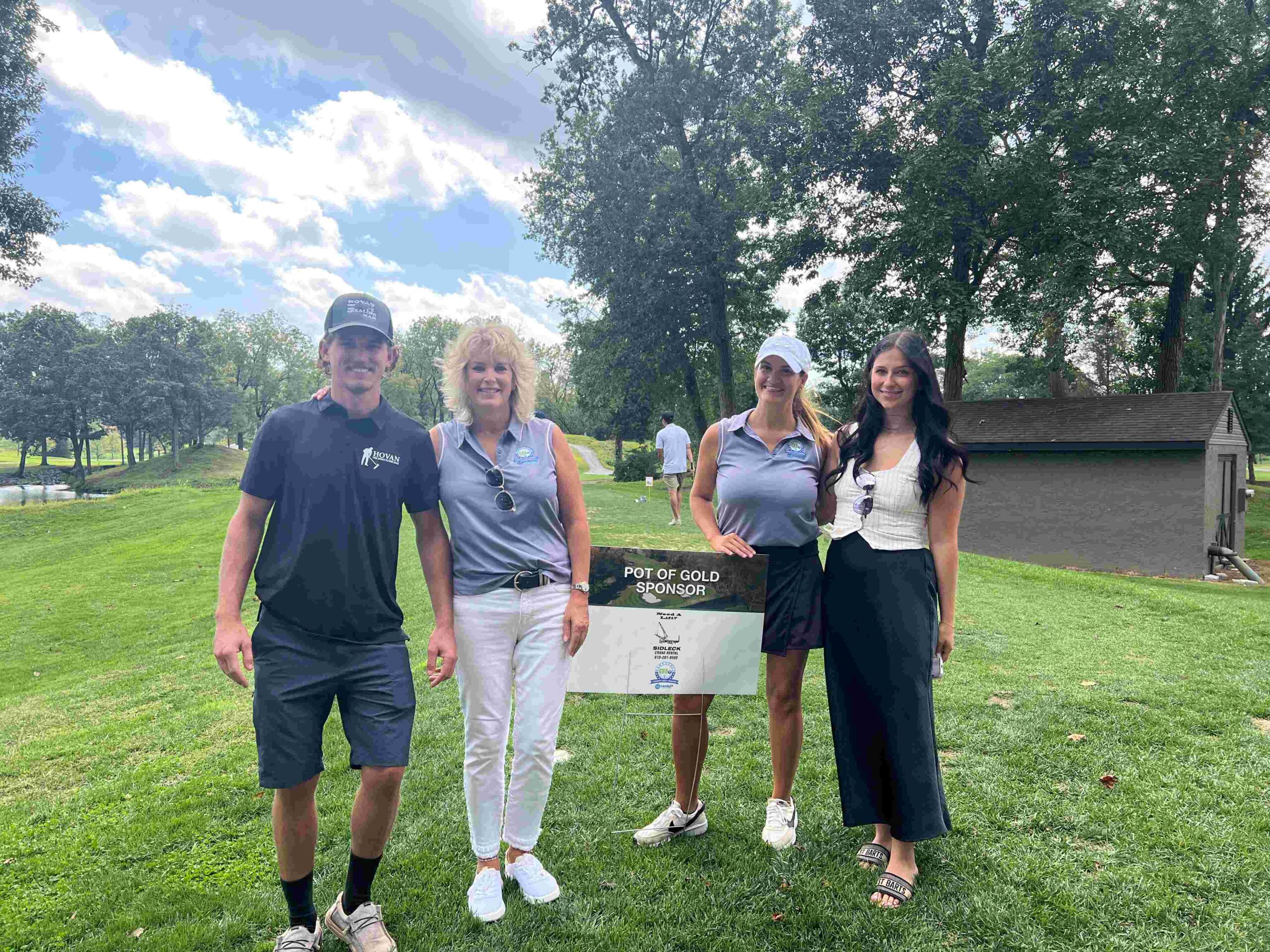 Sheri Hovan, Hamilton Hovan and members of the Coding & Billing Solutions Team at their 2025 Charity Golf Outing