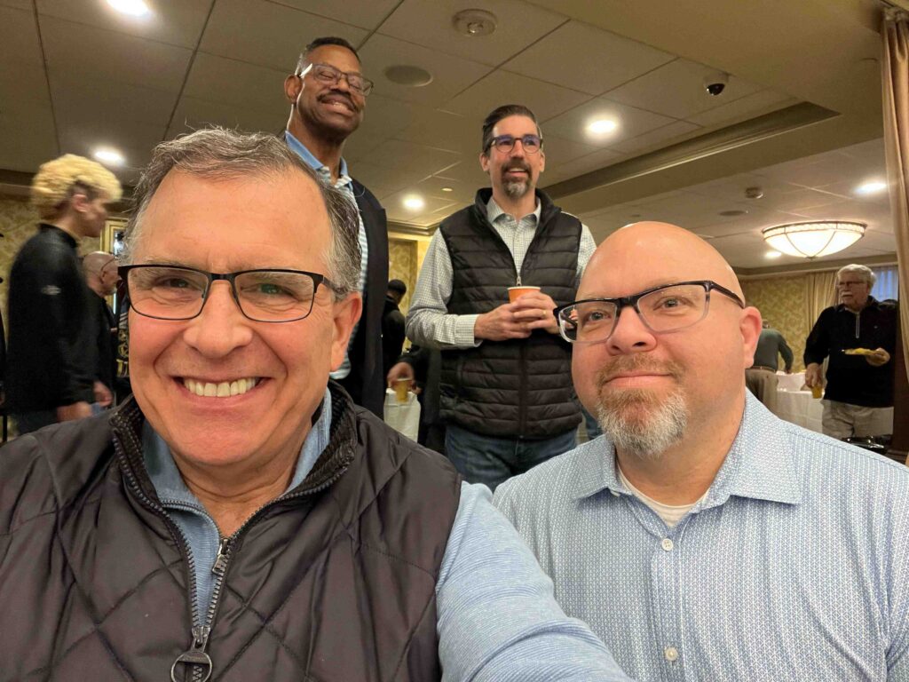 Here I am with Bill Ashe, Wiley Church's Connections & Youth Pastor.