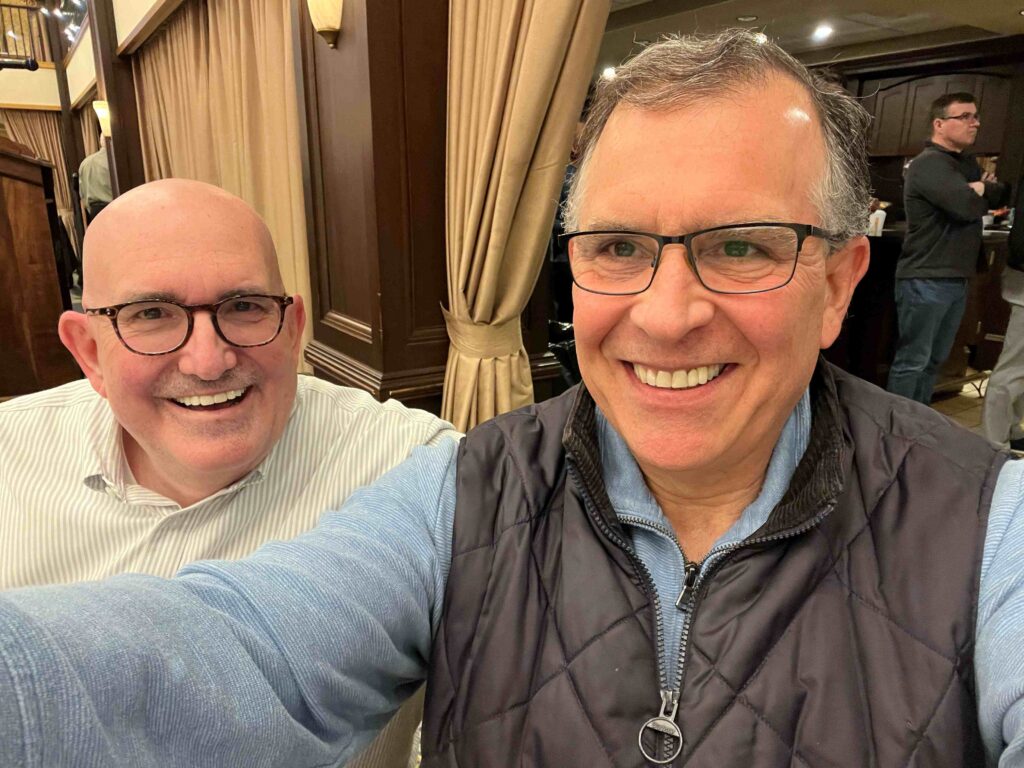 Me with my host, Pastor Sam Mountain of Wiley Church in Marlton, NJ.